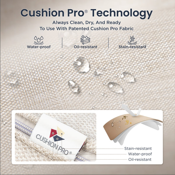 5-Seater Patio Curved Wood-Like Metal Sofa Set