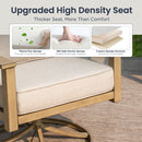 7-Seater Patio Wood-Like Metal Rope Sofa Set