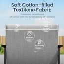 5-Seater Modern Sling and Metal Outdoor Sofa Set