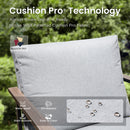 5-Seater Modern Sling and Metal Outdoor Sofa Set