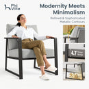 5-Seater Modern Sling and Metal Outdoor Sofa Set