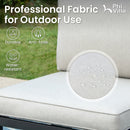 6 Seater Outdoor Couch Modern L-Shaped Sectional Sofa Set