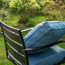 7-Seater Patio Metal Wave Sofa Sets With Coffee Table