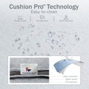 7-Seater Patio Metal All-White Sofa Set with Rattan Edge for Sale