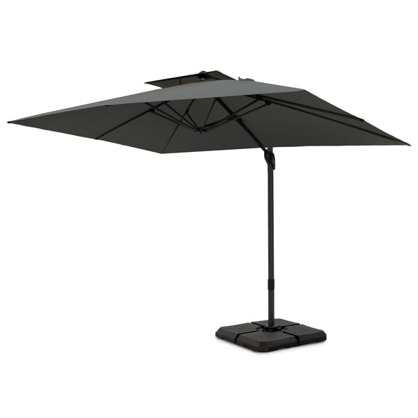 9X12ft Hydraulic Cantilever Patio Umbrellas in 4 Colors