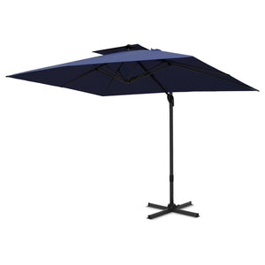 9X12ft Hydraulic Cantilever Patio Umbrellas in 4 Colors