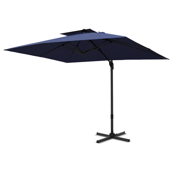9X12ft Hydraulic Cantilever Patio Umbrellas in 4 Colors