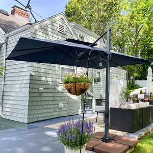 9X12ft Hydraulic Cantilever Patio Umbrellas in 4 Colors