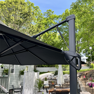 9X12ft Hydraulic Cantilever Patio Umbrellas in 4 Colors
