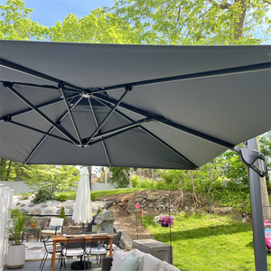 9X12ft Hydraulic Cantilever Patio Umbrellas in 4 Colors