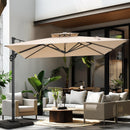 PHI VILLA 9X12ft Hydraulic Cantilever Patio Parasols Umbrellas