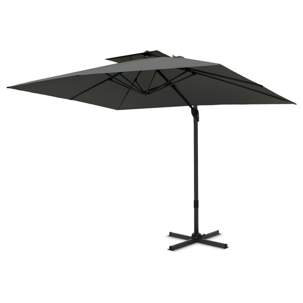 9X12ft Hydraulic Cantilever Patio Umbrellas in 4 Colors