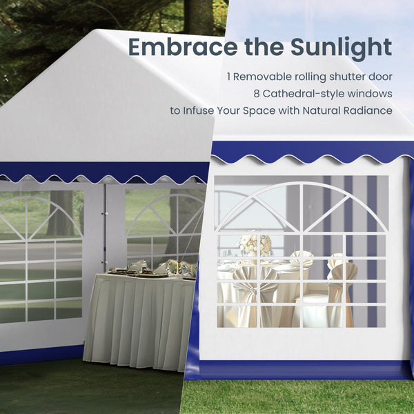 Heavy Duty Party Tent Wedding Event Shelter with Removable Sidewalls