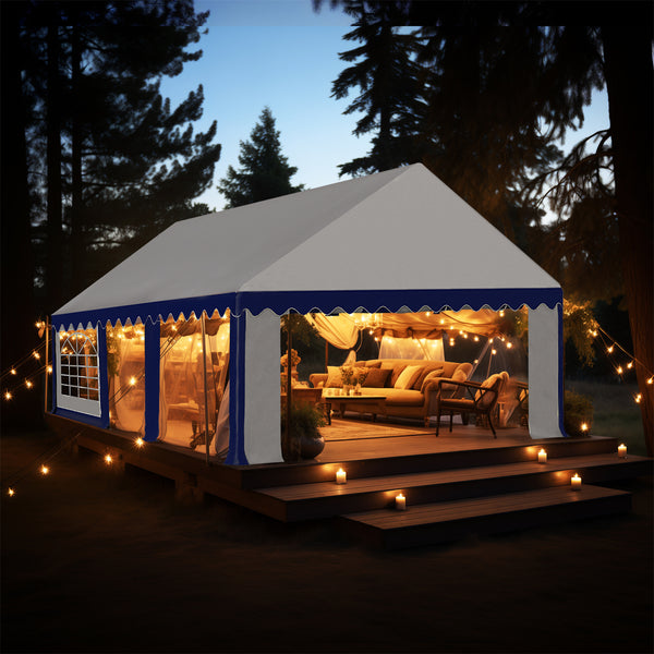 Heavy Duty Party Tent Wedding Event Shelter with Removable Sidewalls