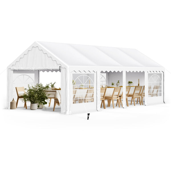 Heavy Duty Party Tent Wedding Event Shelter with Removable Sidewalls