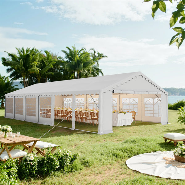 Heavy Duty Party Tent Wedding Event Shelter with Removable Sidewalls