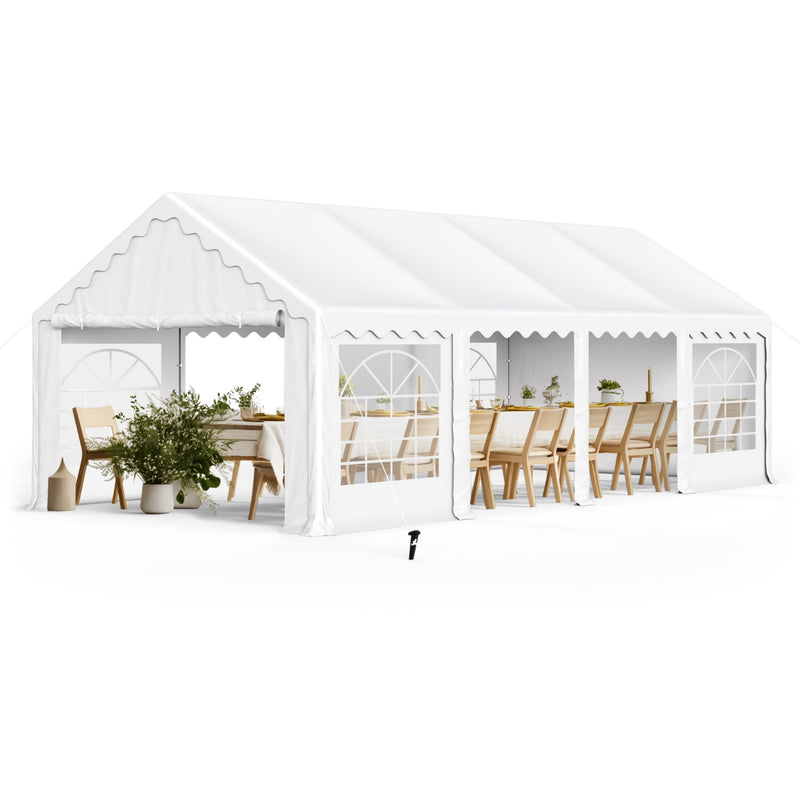 Phi Villa Heavy Duty Party Tent Wedding Event Shelter with Removable Sidewalls
