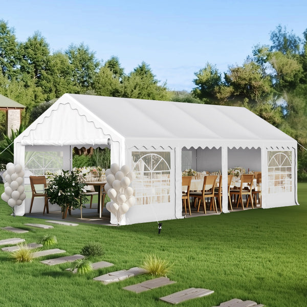 Heavy Duty Party Tent Wedding Event Shelter with Removable Sidewalls