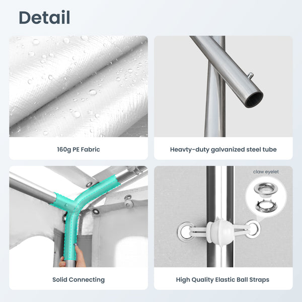 Heavy Duty Party Tent Wedding Event Shelter with Removable Sidewalls