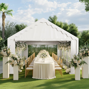 Heavy Duty Party Tent Wedding Event Shelter with Removable Sidewalls