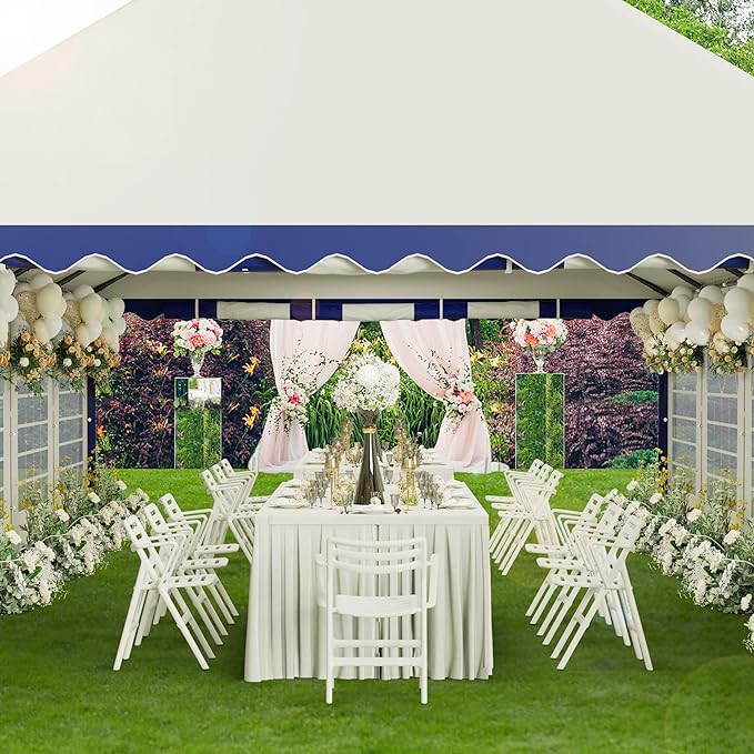 Phi Villa Heavy Duty Party Tent Wedding Event Shelter with Removable Sidewalls