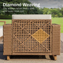 4-Seater Modern Rattan Outdoor Conversation Sofa Set