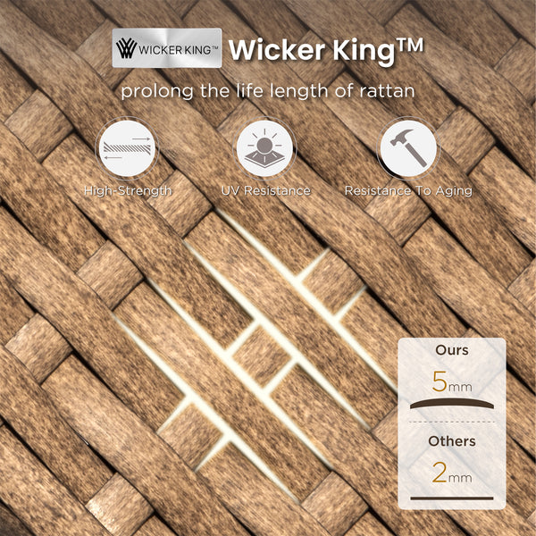 Catalina 4-Seater Modern Rattan Outdoor Conversation Sofa Set