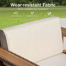 4-Seater Modern Rattan Outdoor Conversation Sofa Set