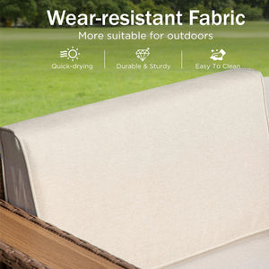 Catalina 6-Seater Modern L-Shaped Patio Sectional Rattan Sofa Set