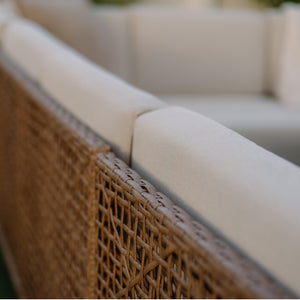 Catalina 6-Seater Modern L-Shaped Patio Sectional Rattan Sofa Set