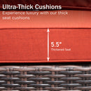 7-Seater Garden Vintage All-Weather Swivel Rattan Sofa Sets