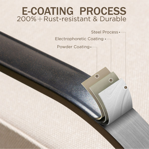 7-Seater Patio Metal Wave Sofa with Ottomans