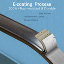 7-Seater Outdoor Metal Wave Sofa Set with Ottomans