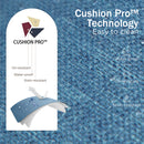 7-Seater Patio Metal Wave Sofa Sets with Fire Pit Table