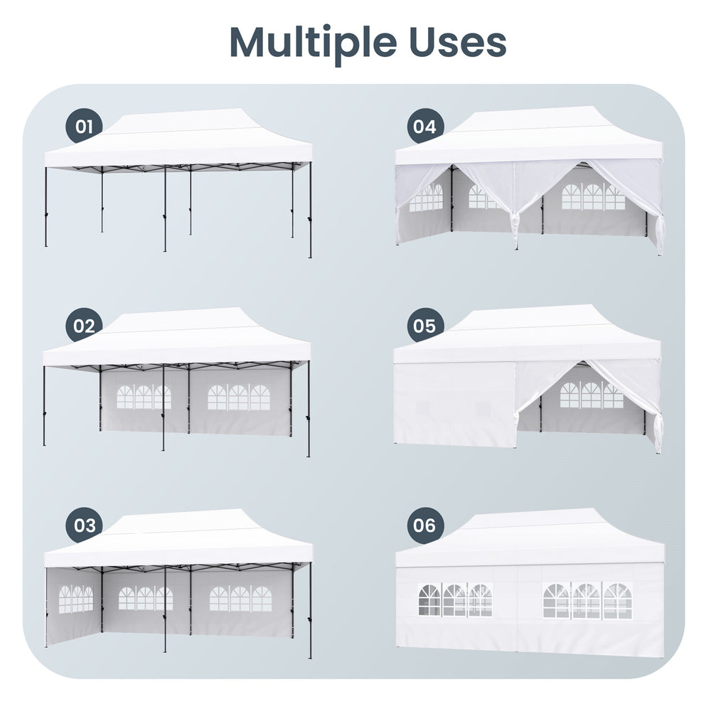 Phi Villa Outdoor Pop up Canopy Tent Gazebo for Party Wedding Gazebo Tent with wheeled storage bag