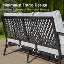 Phi Villa 7-Seater Outdoor Steel & Rattan Dark Color Sofa Set With Coffee Table