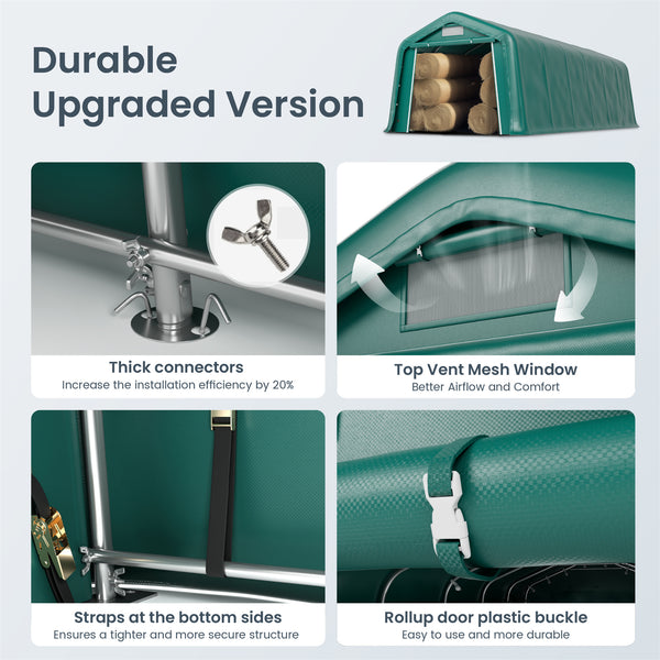 Multi-Sized PE Storage Tent for Vehicles and Farm