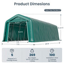 Multi-Sized PE Storage Tent for Vehicles and Farm