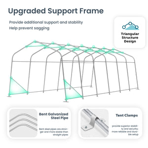 Multi-Sized PE Storage Tent for Vehicles and Farm