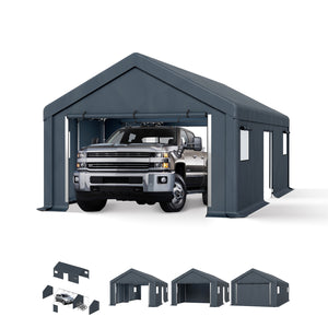 Multi-Sized PE Carport and Storage Tent