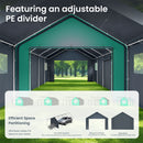 Multi-Sized PE Carport and Storage Tent