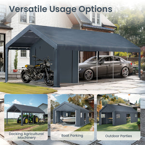 Multi-Sized PE Carport and Storage Tent