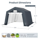 Multi-Sized PE Carport and Storage Tent