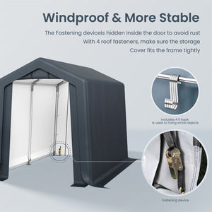 Multi-Sized PE Carport and Storage Tent