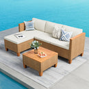 4-Seater Affordable All Weather Wicker Sofa Set