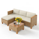 4-Seater Affordable All Weather Wicker Sofa Set