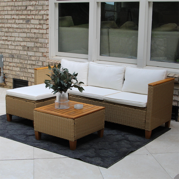 4-Seater Affordable All Weather Wicker Sofa Set