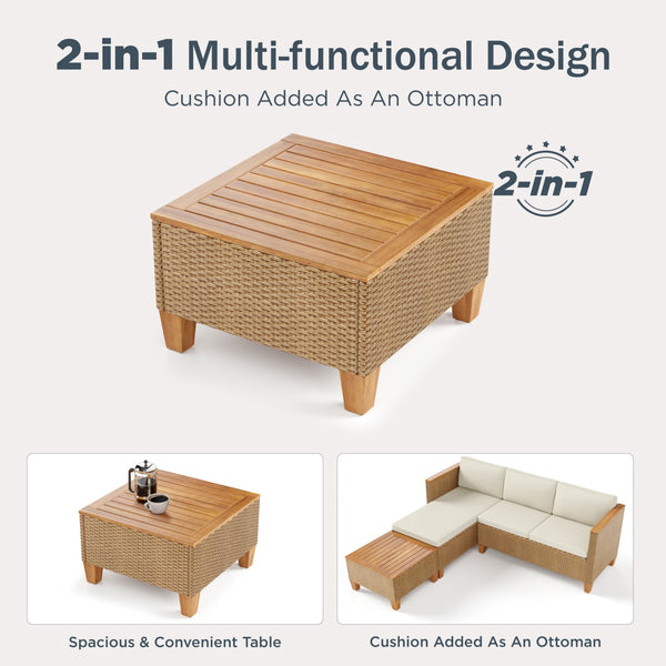 4-Seater Affordable All Weather Wicker Sofa Set