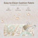 5-Seater Eco-Friendly HDPE Rattan and Wood-Grain Tranquil Garden Sofa Set