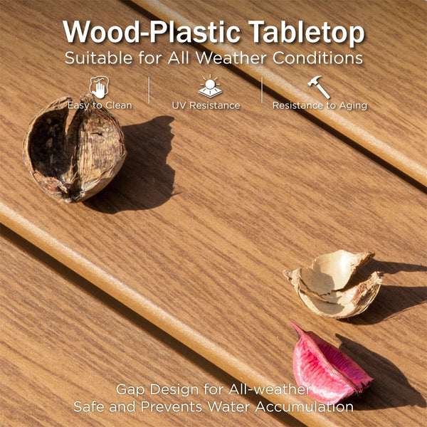 4-Seater Budget-Friendly Bohemian Wicker and Wood Garden Sofa Set